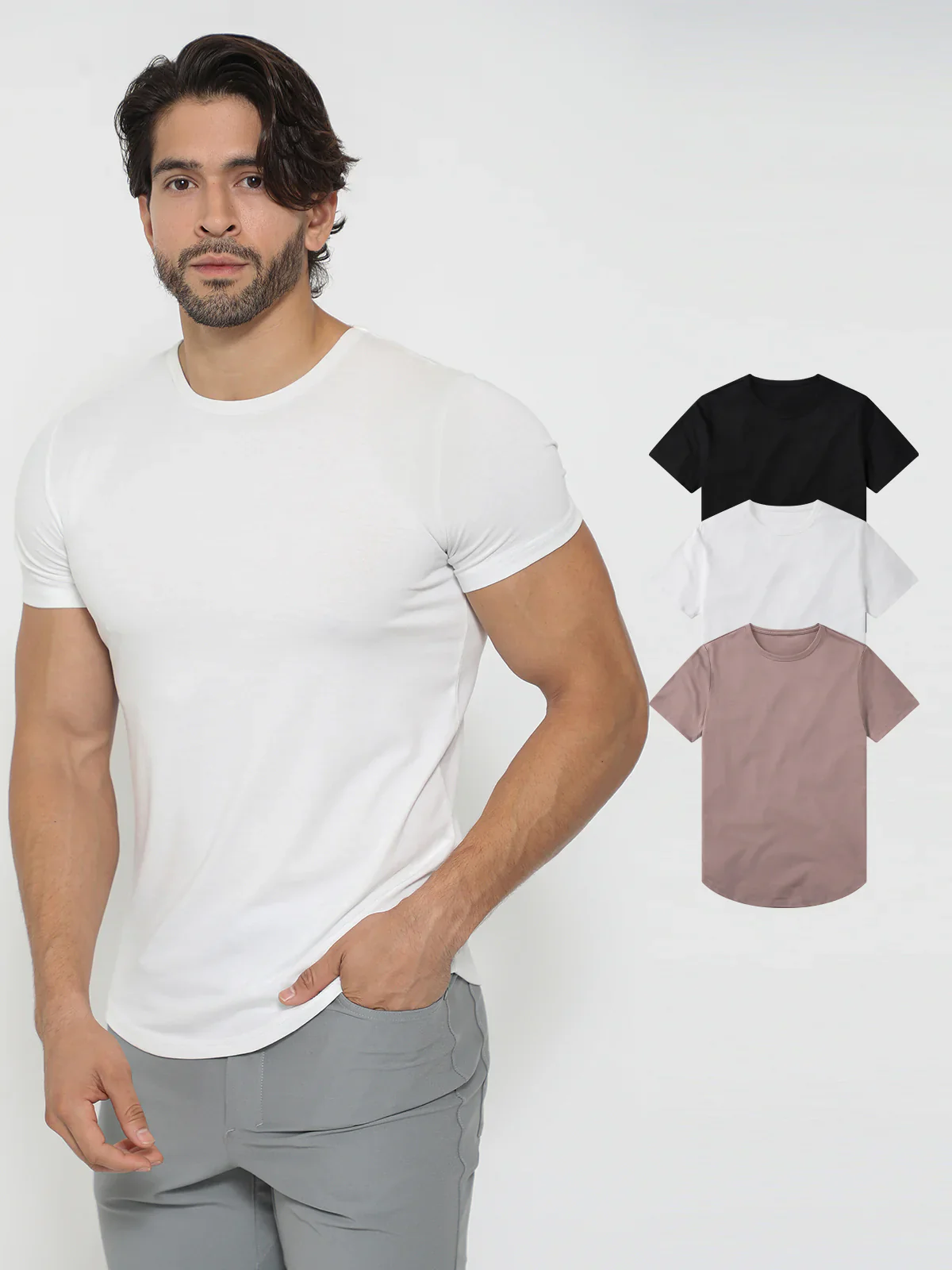 3-Pack All Day Elite Curve-Hem Tee - Image 10