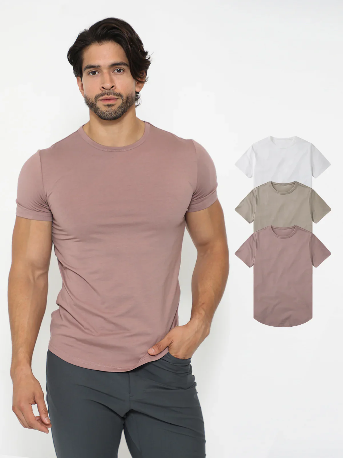 3-Pack All Day Elite Curve-Hem Tee - Image 8