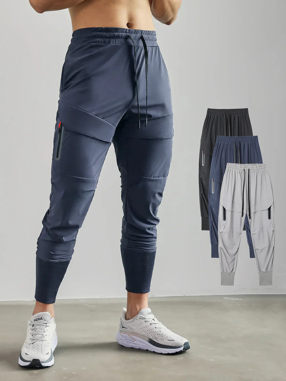 3 Pack Stay Cool High Rib Cargo Jogger Athletic Pants - Image 6