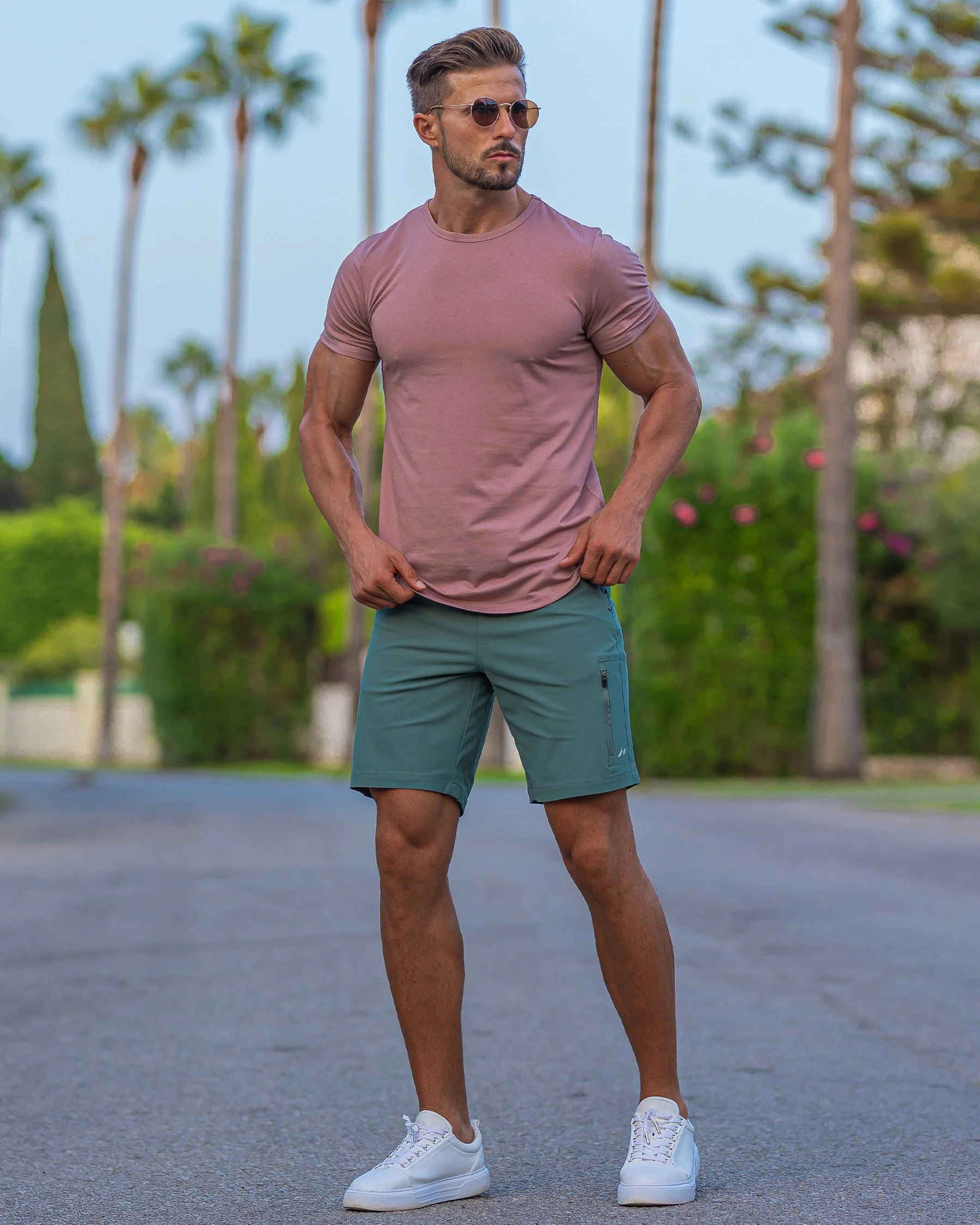 All Day Elite Curve-Hem Tee Short Sleeve Active Fit - Image 8