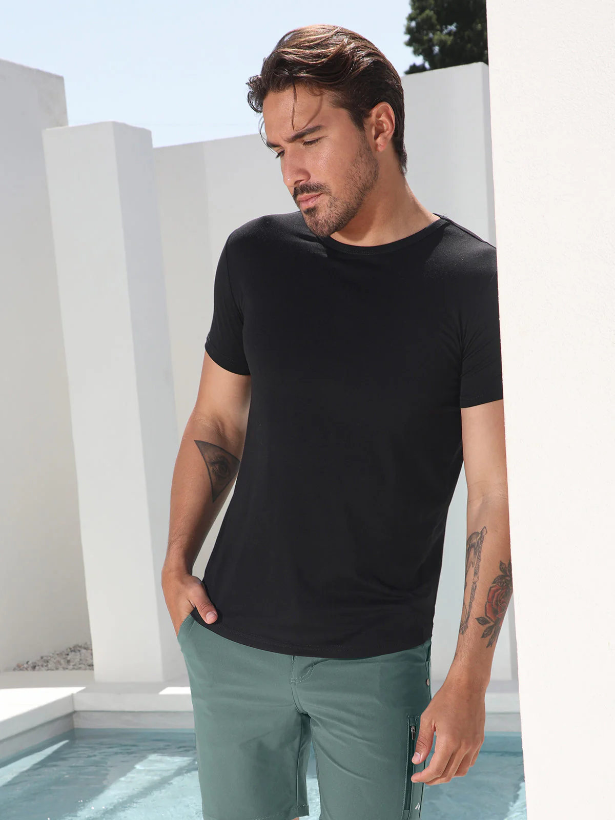 All Day Elite Curve-Hem Tee Short Sleeve New - Image 5
