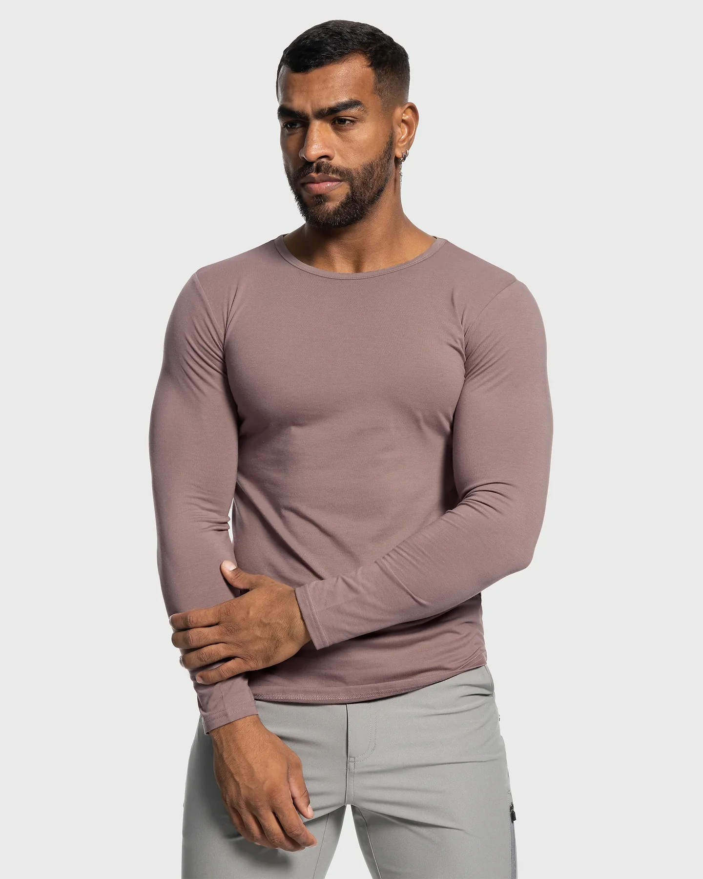 All Day Elite Curve-Hem Tee Stretch Long Sleeve - Image 2