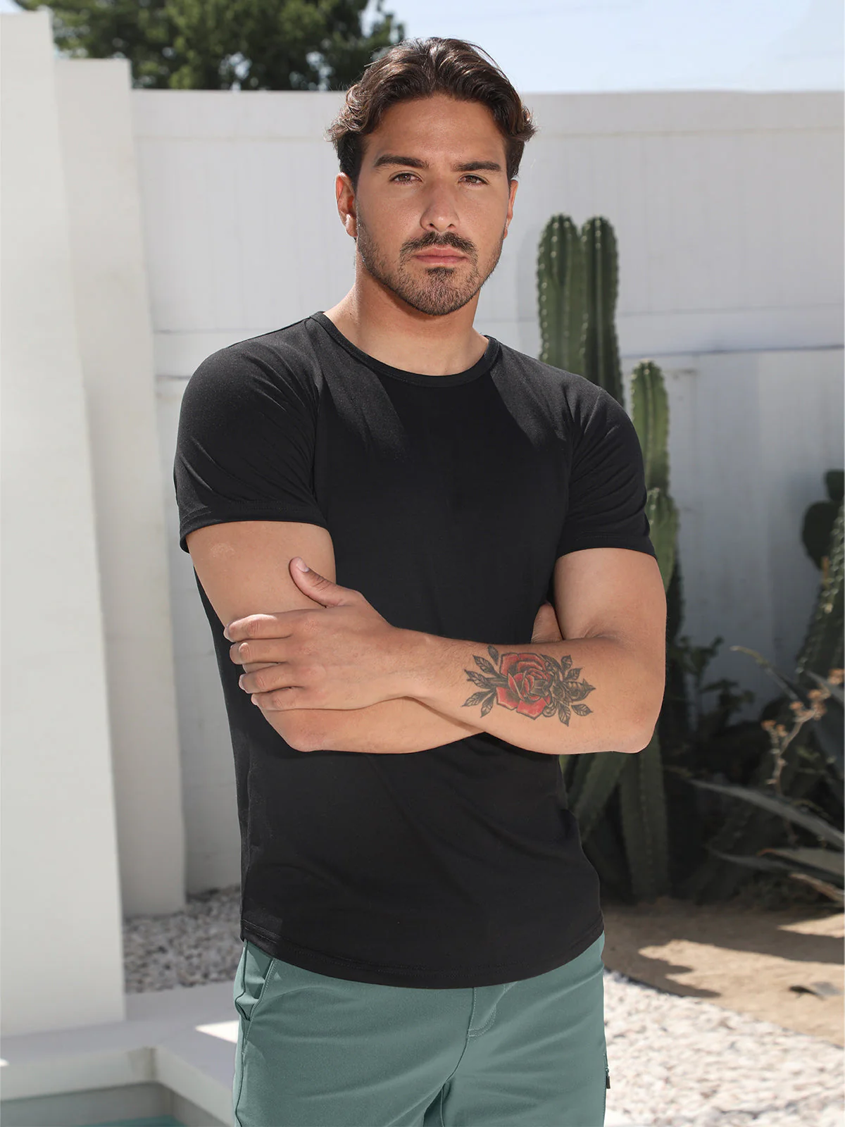All Day Elite Curve-Hem Tee Stretch Short Sleeve - Image 20