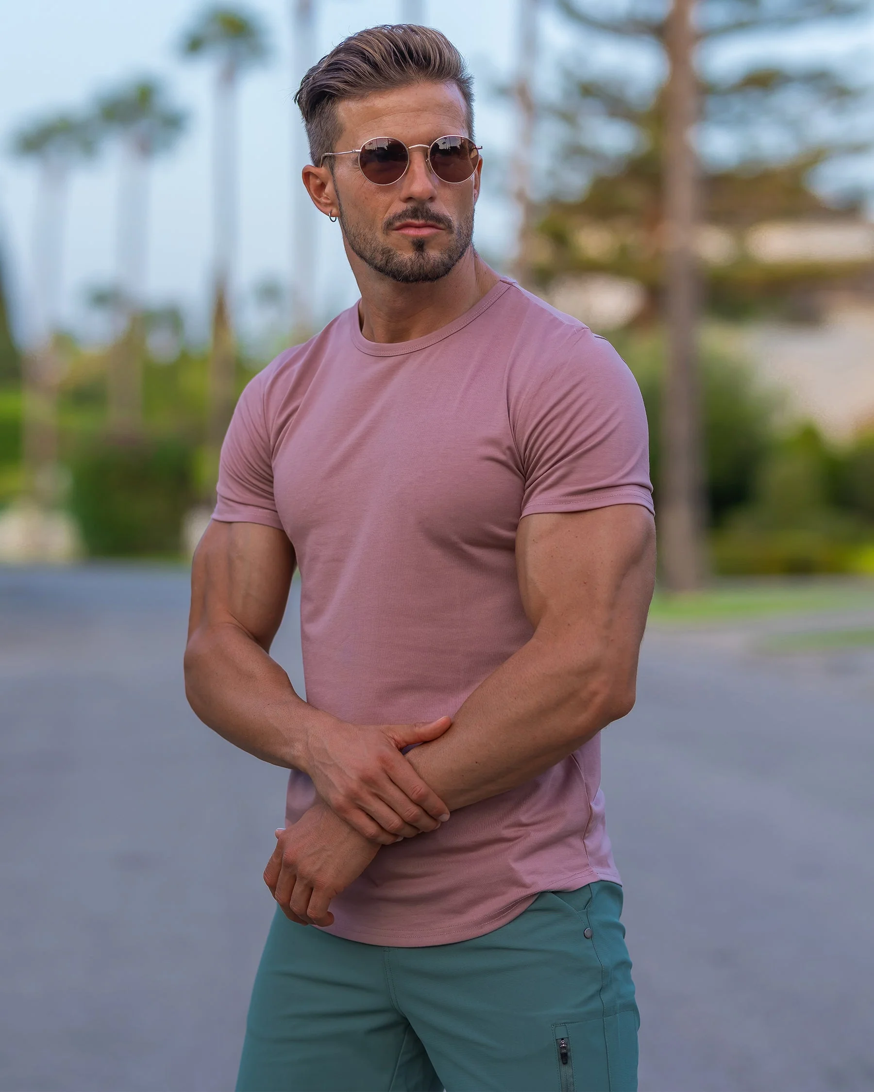 All Day Elite Curve-Hem Tee Stretch Short Sleeve - Image 33