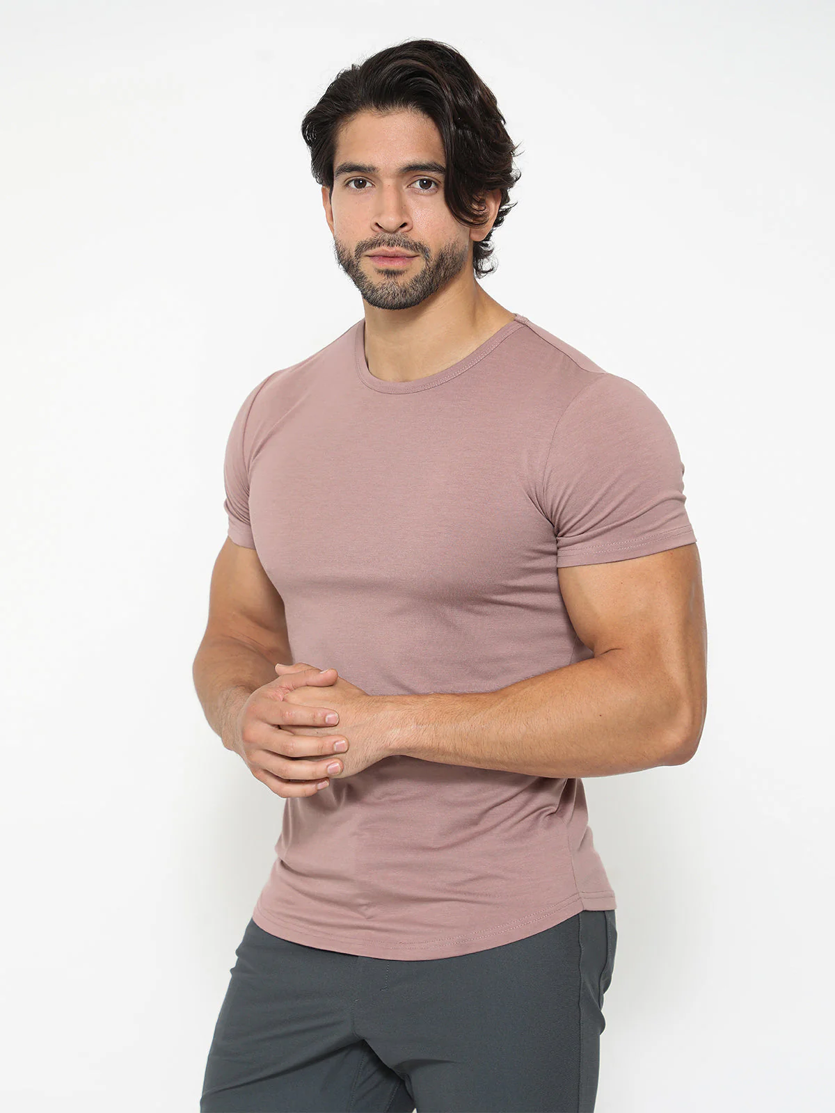 All Day Elite Curve-Hem Tee Stretch Short Sleeve - Image 7