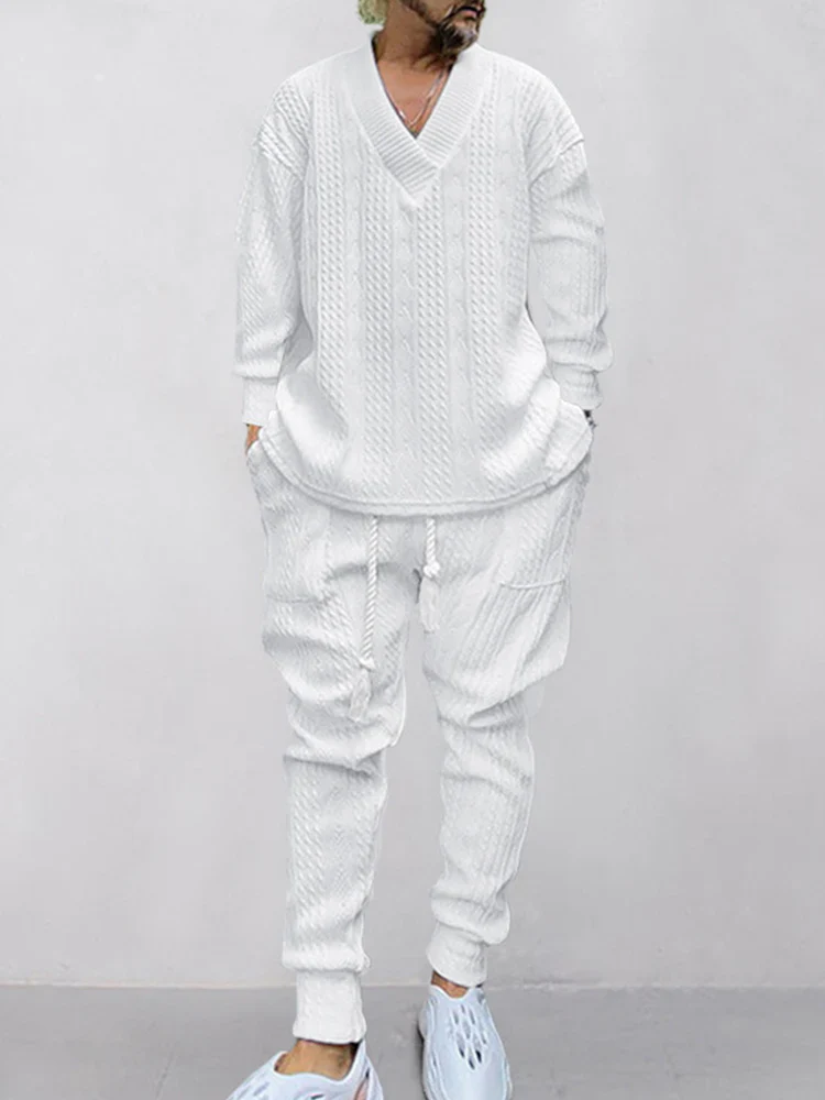 Athleisure Cable Jacquard Set - Image 8