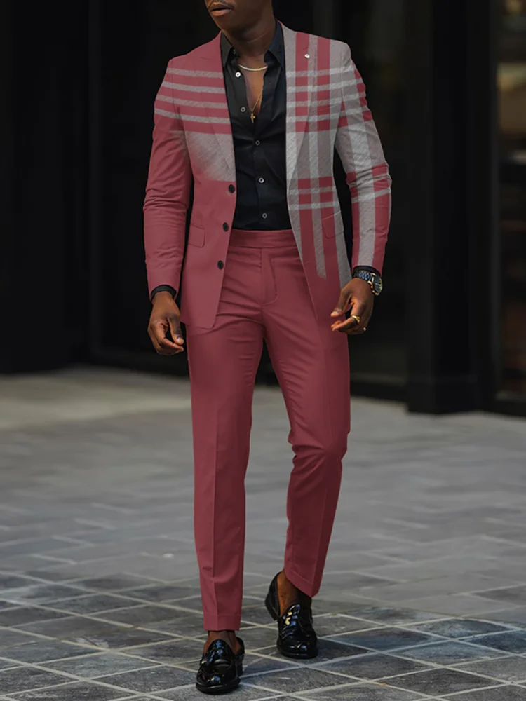 Basilides Collar Blazer & Pants Two Piece Set - Image 5