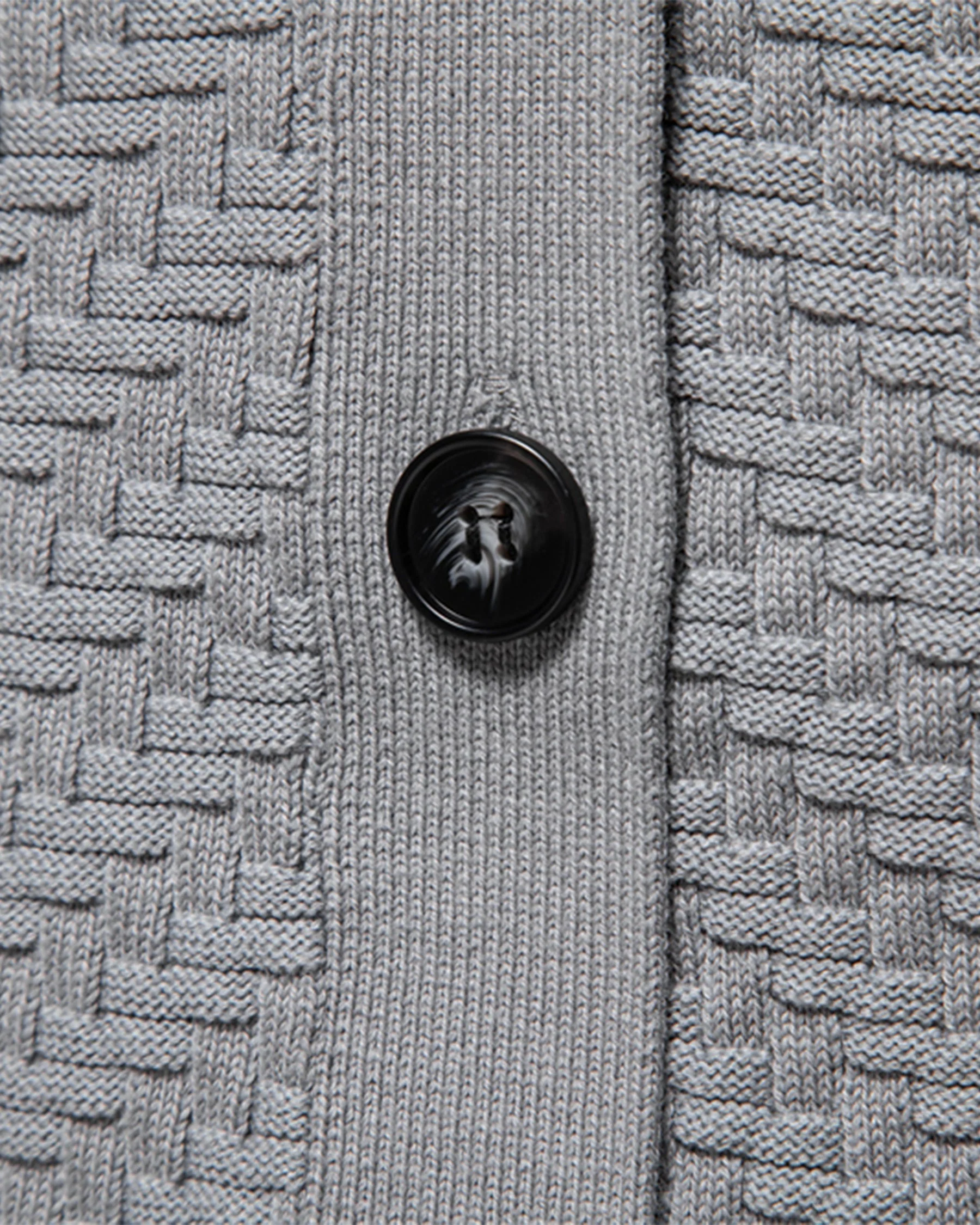 Basket Knit V Neck Cardigan - Image 12