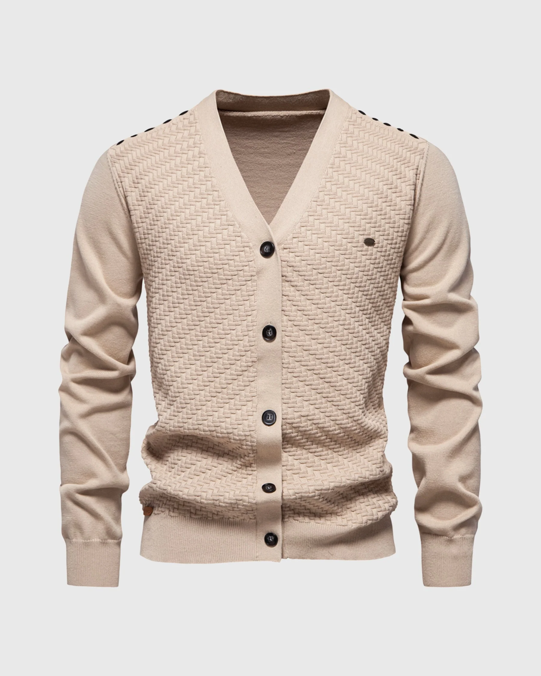 Basket Knit V Neck Cardigan New - Image 15