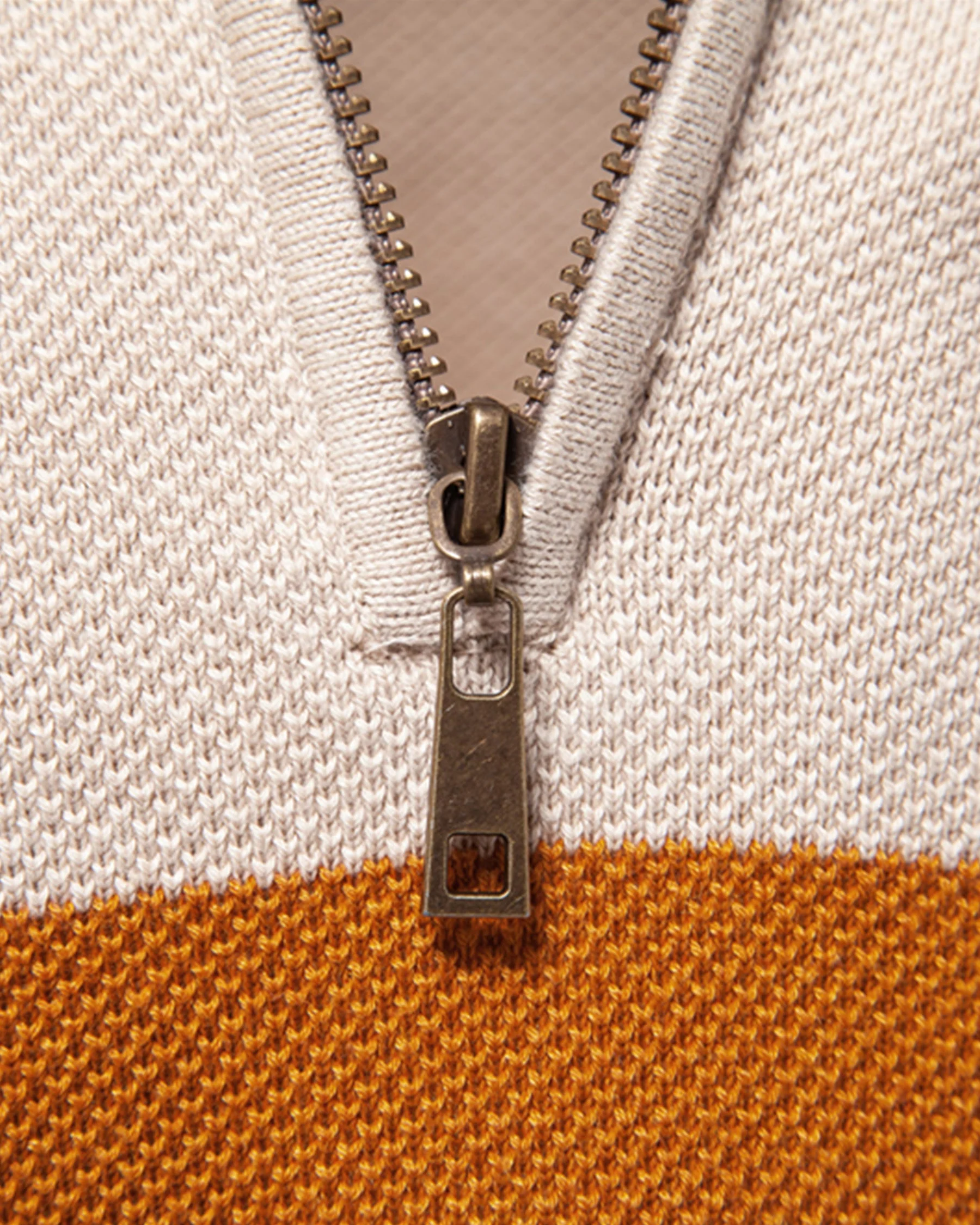 Color-Block Quarter-Zip Sweater New - Image 9