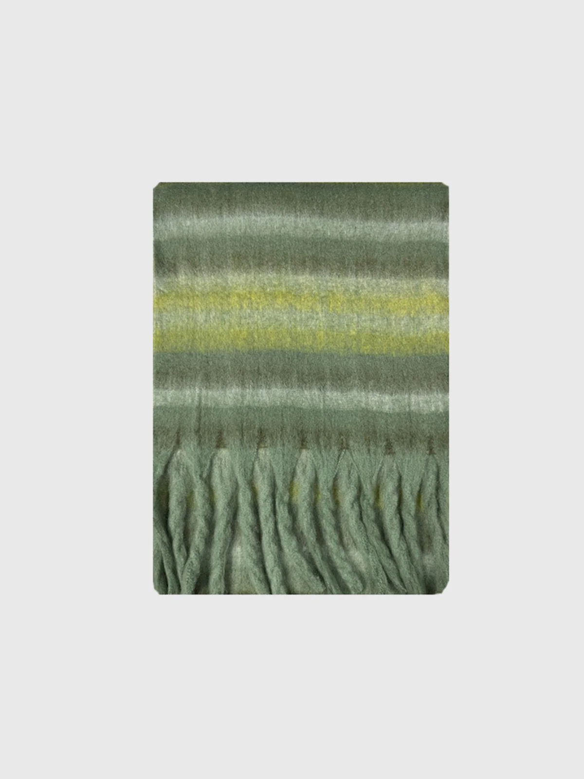 Colorful Stripes Cozy Scarf with Fringes - Image 11