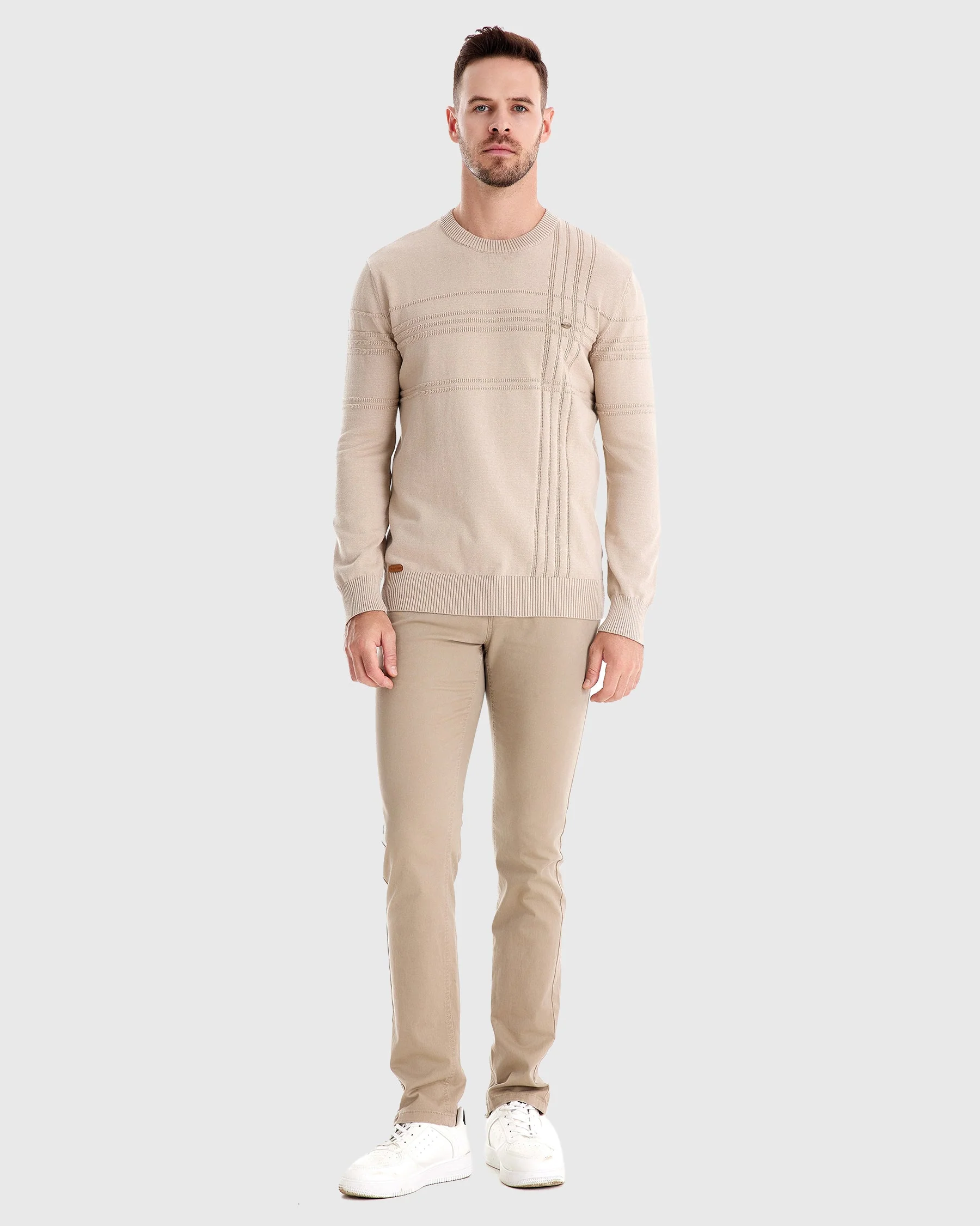 Crosshatch Crew Neck Sweater New - Image 6