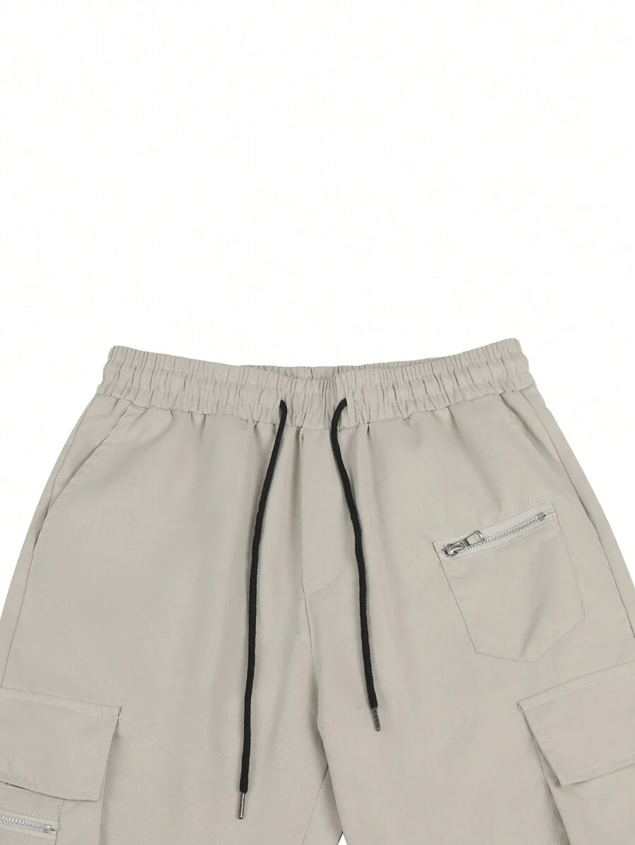 EMRG  Flap Pocket Side Drawstring Waist Cargo Pants - Image 13