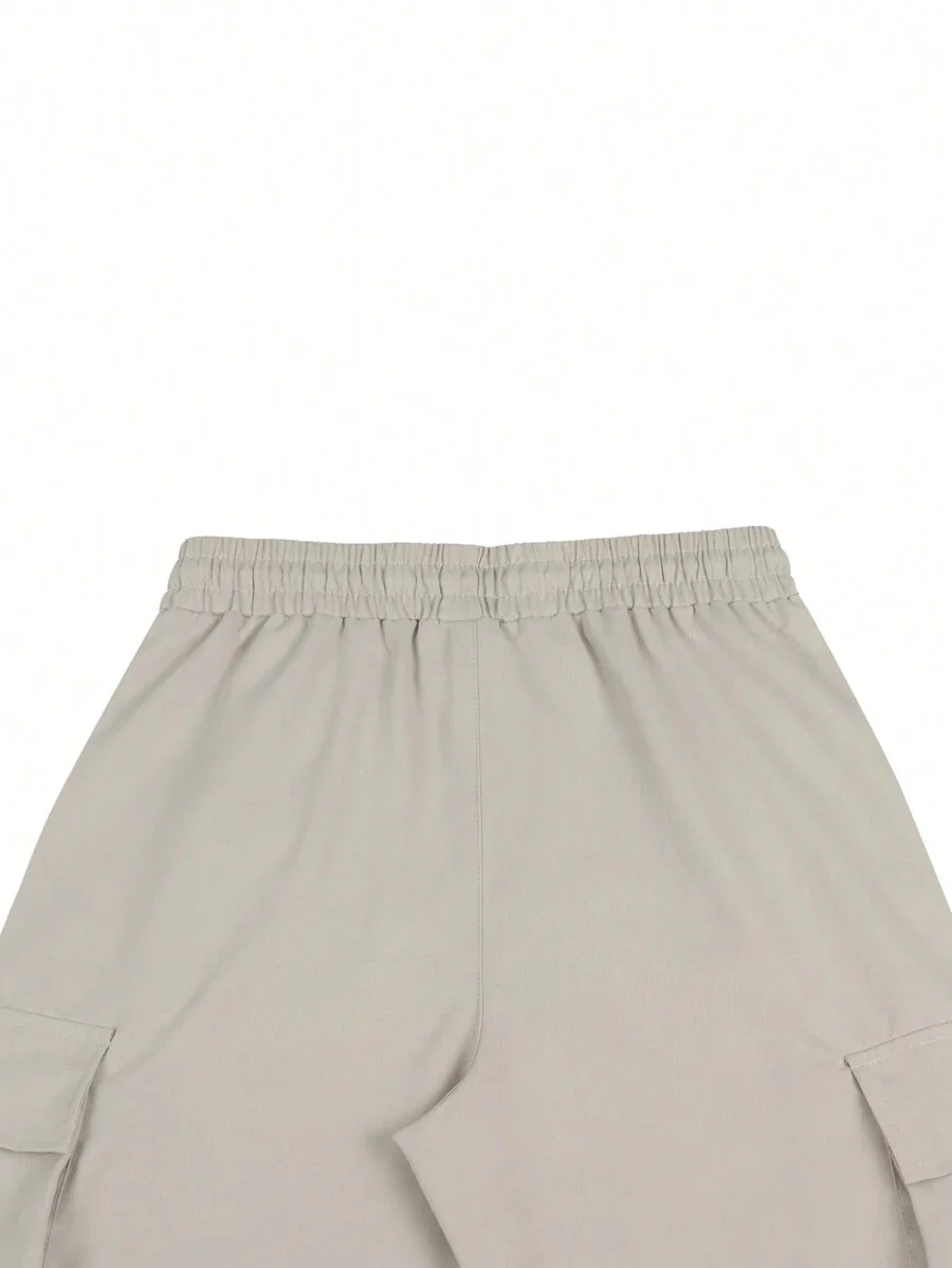 EMRG  Flap Pocket Side Drawstring Waist Cargo Pants - Image 14