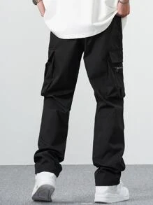EMRG  Flap Pocket Side Drawstring Waist Cargo Pants - Image 17
