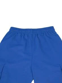 EMRG  Flap Pocket Side Drawstring Waist Cargo Pants - Image 34