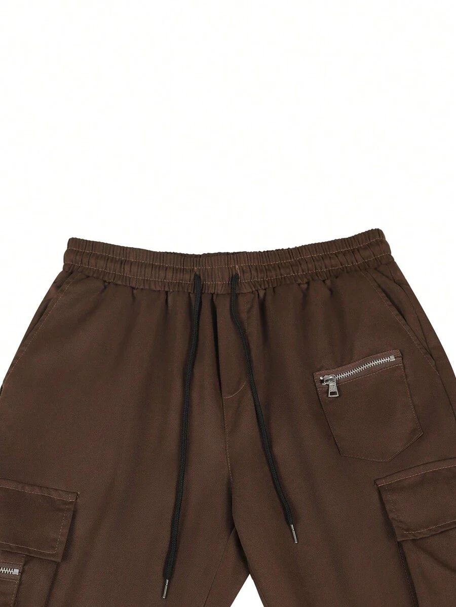 EMRG  Flap Pocket Side Drawstring Waist Cargo Pants - Image 49
