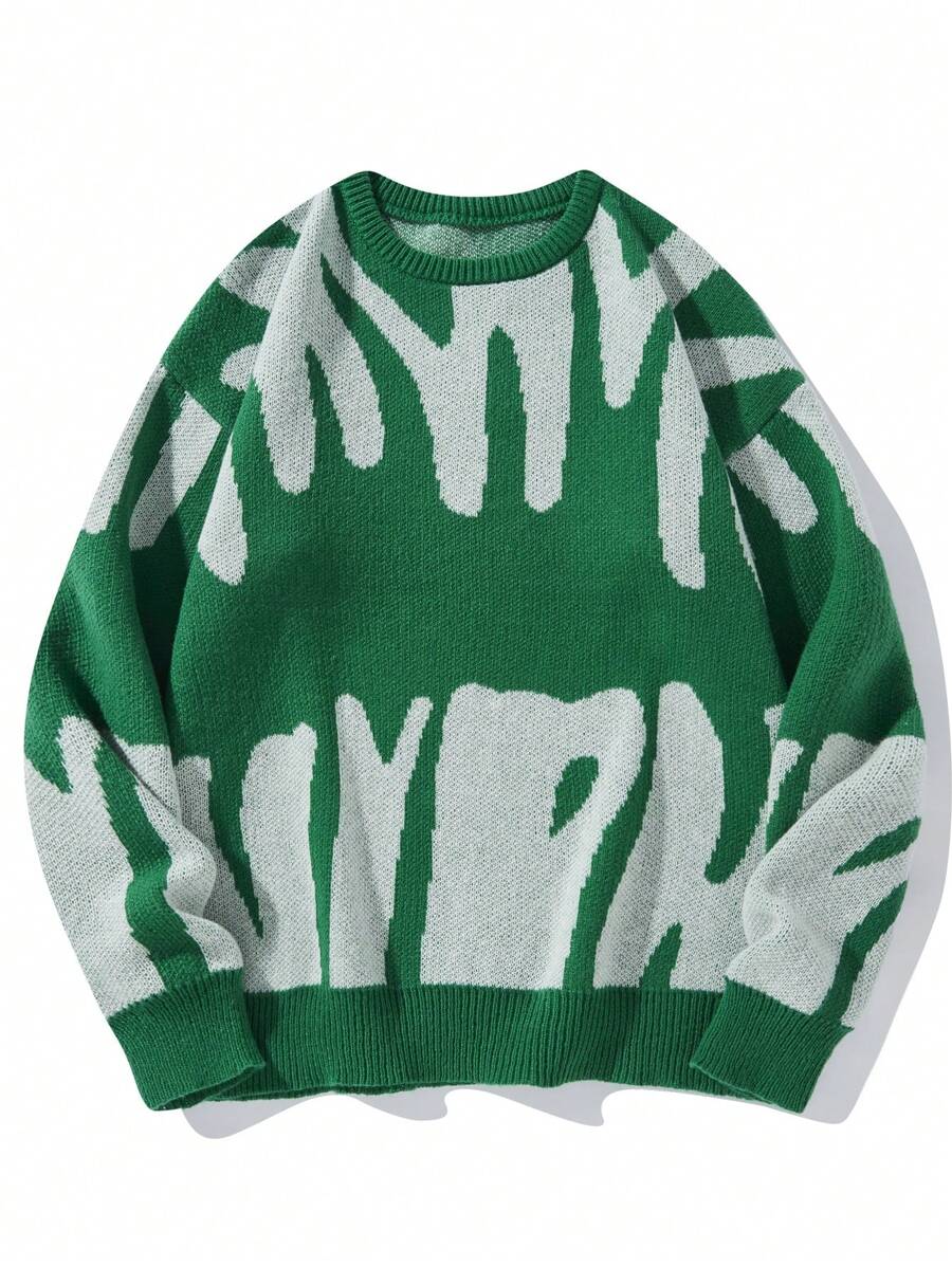 EMRG  Graphic Pattern Sweater - Image 48