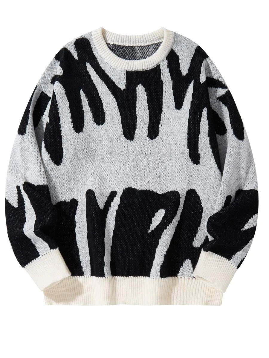EMRG  Graphic Pattern Sweater - Image 53