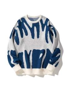 EMRG  Graphic Pattern Sweater - Image 82