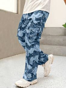 EMRG  Leopard Print Drawstring Waist Cargo Pants - Image 21