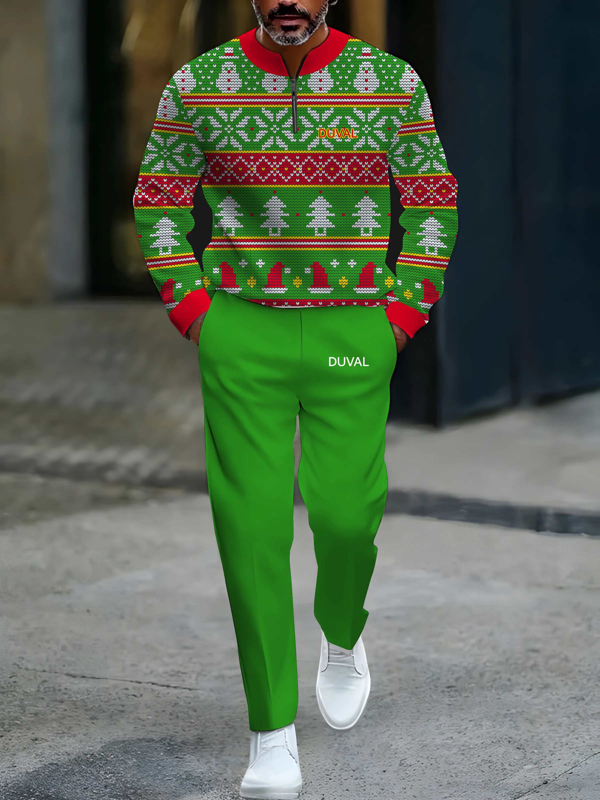 North Pole Quarter-Zip Two-Piece Sweater Set