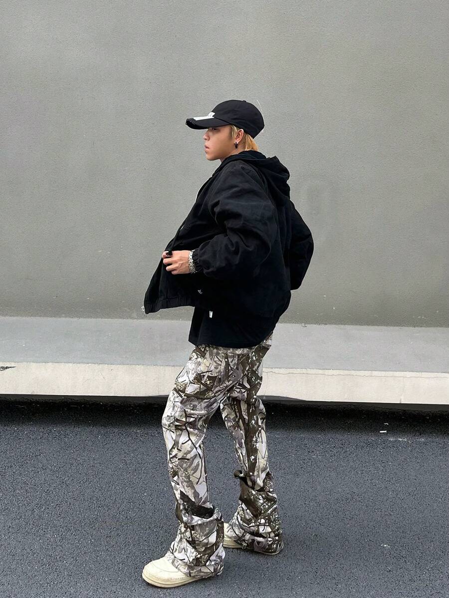 Hypemode  Allover Print Straight Leg Jeans - Image 4