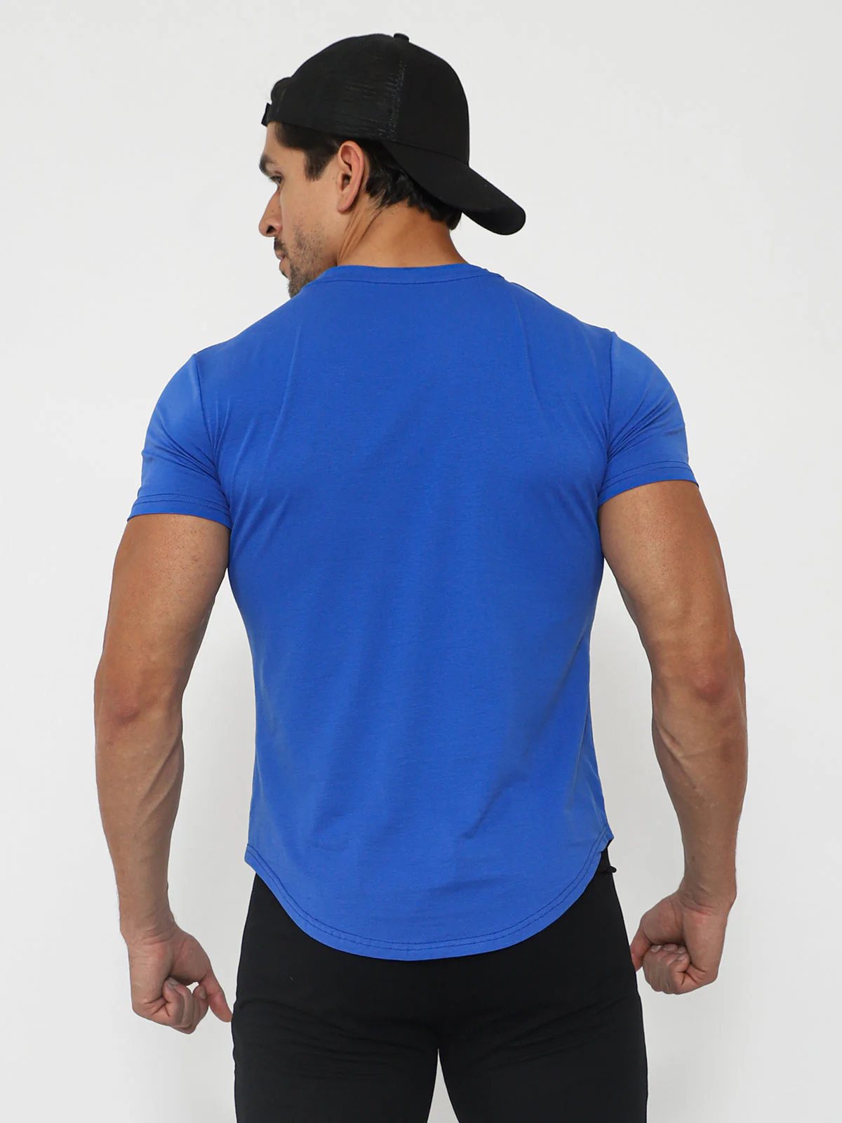 Kore Curved Hem T-shirt Muscle Fit Tech Crew Neck - Image 20