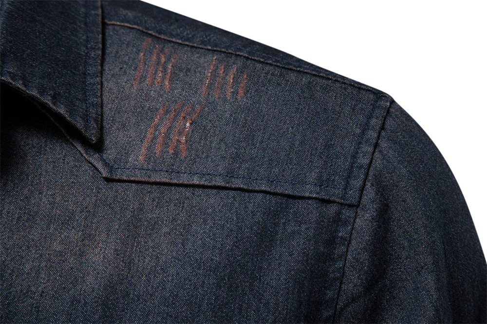 Long Sleeve Denim Shirt New - Image 24