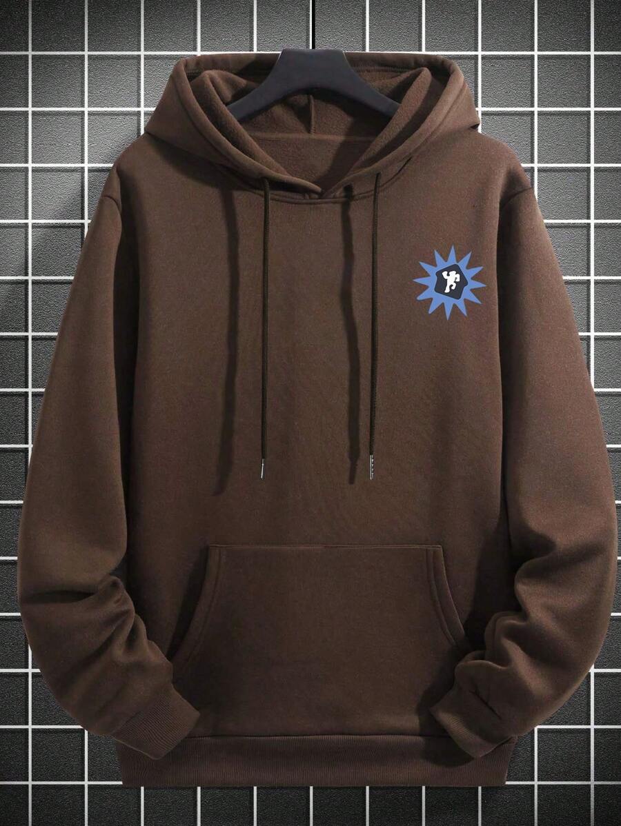 Cartoon & Slogan Graphic Hoodie - Image 9