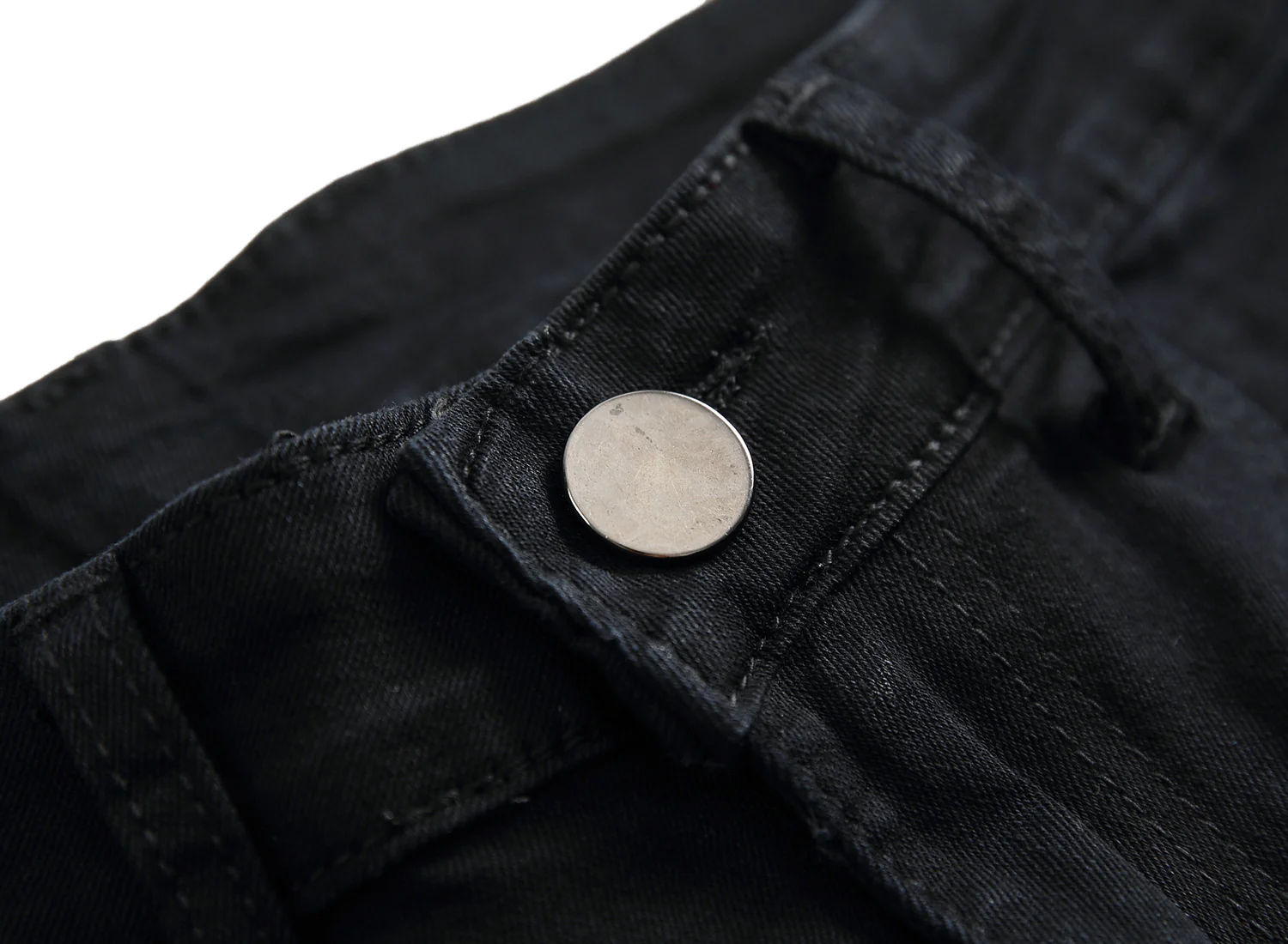 Cotton Ripped Straight Leg Jeans - Image 11