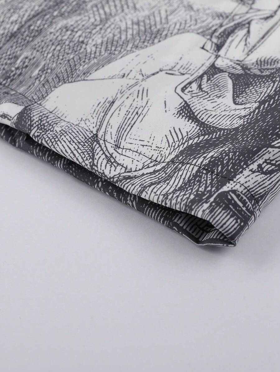Figure Graphic Raglan Sleeve Jacket - Image 3