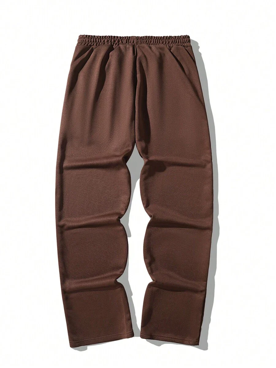 Letter Graphic Drawstring Waist Sweatpants - Image 4