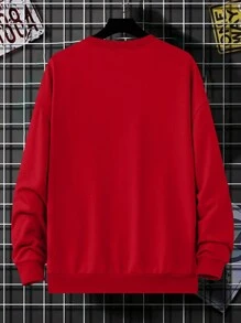Letter Graphic Drop Shoulder Sweatshirt - Image 13
