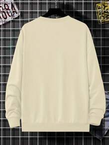 Letter Graphic Drop Shoulder Sweatshirt - Image 9