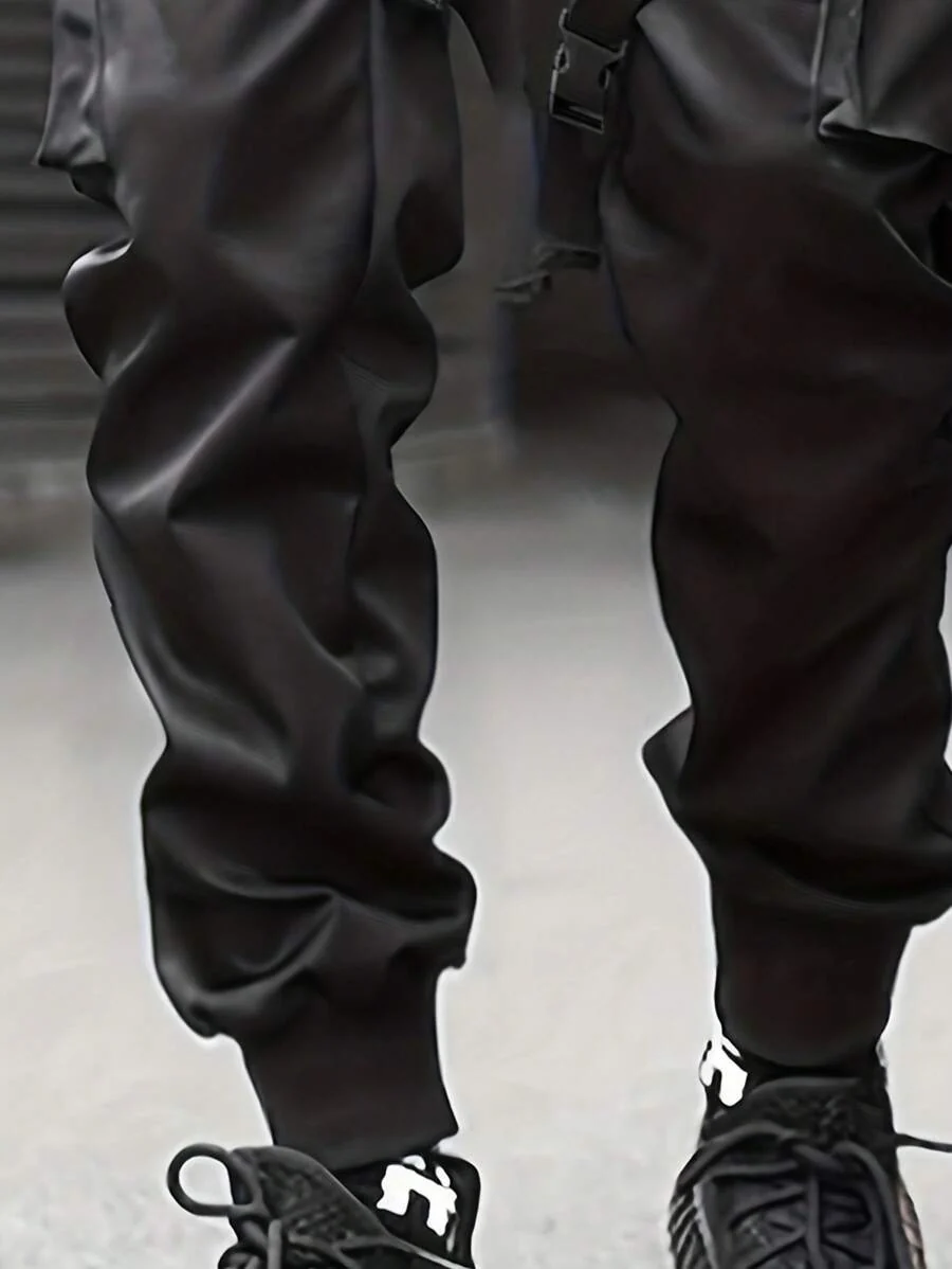 Plus 1pc Flap Pocket Cargo Pants - Image 4