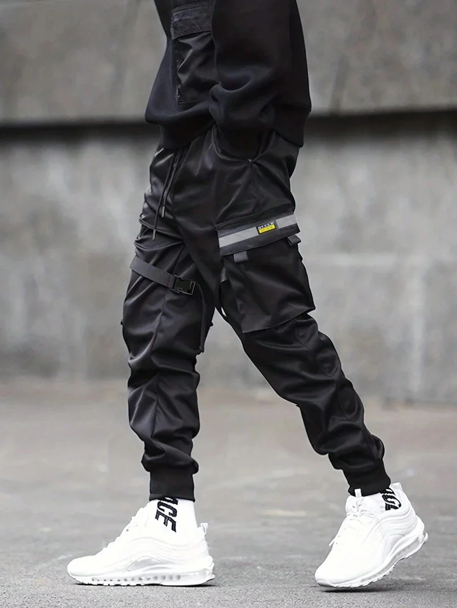 Plus 1pc Flap Pocket Cargo Pants - Image 5
