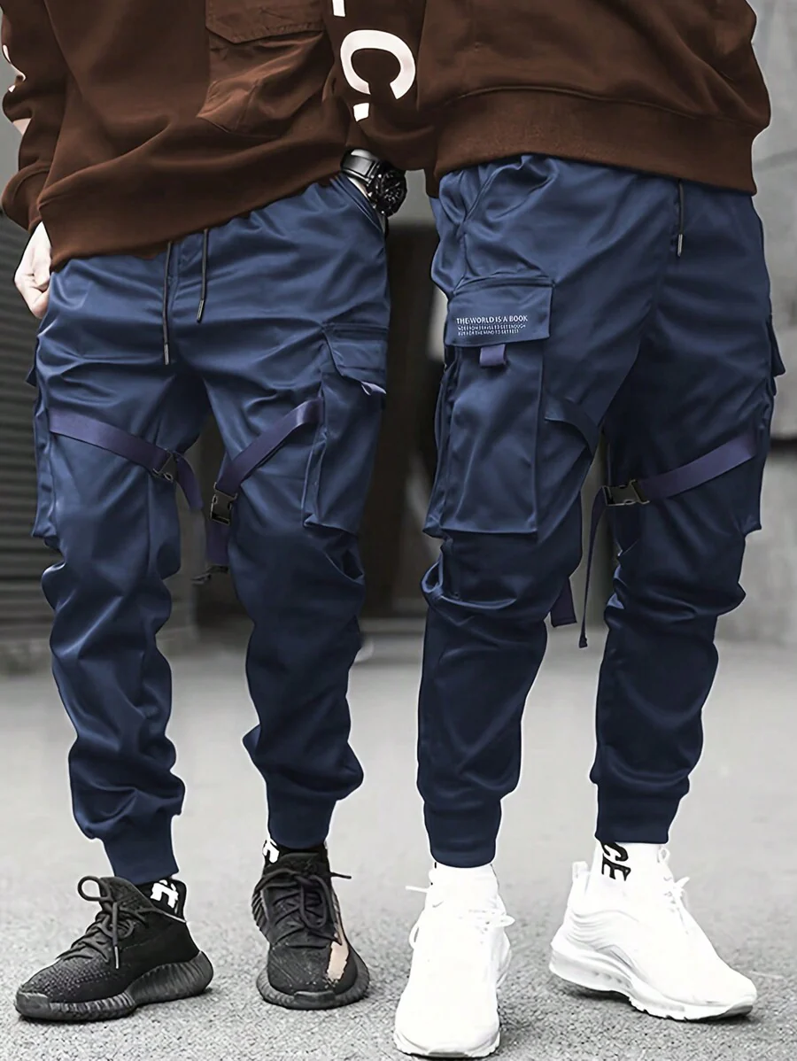Plus 1pc Flap Pocket Cargo Pants - Image 7