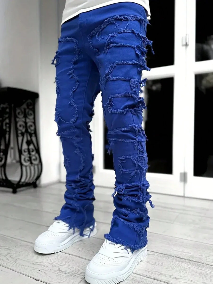 Ripped Frayed Jeans - Image 11