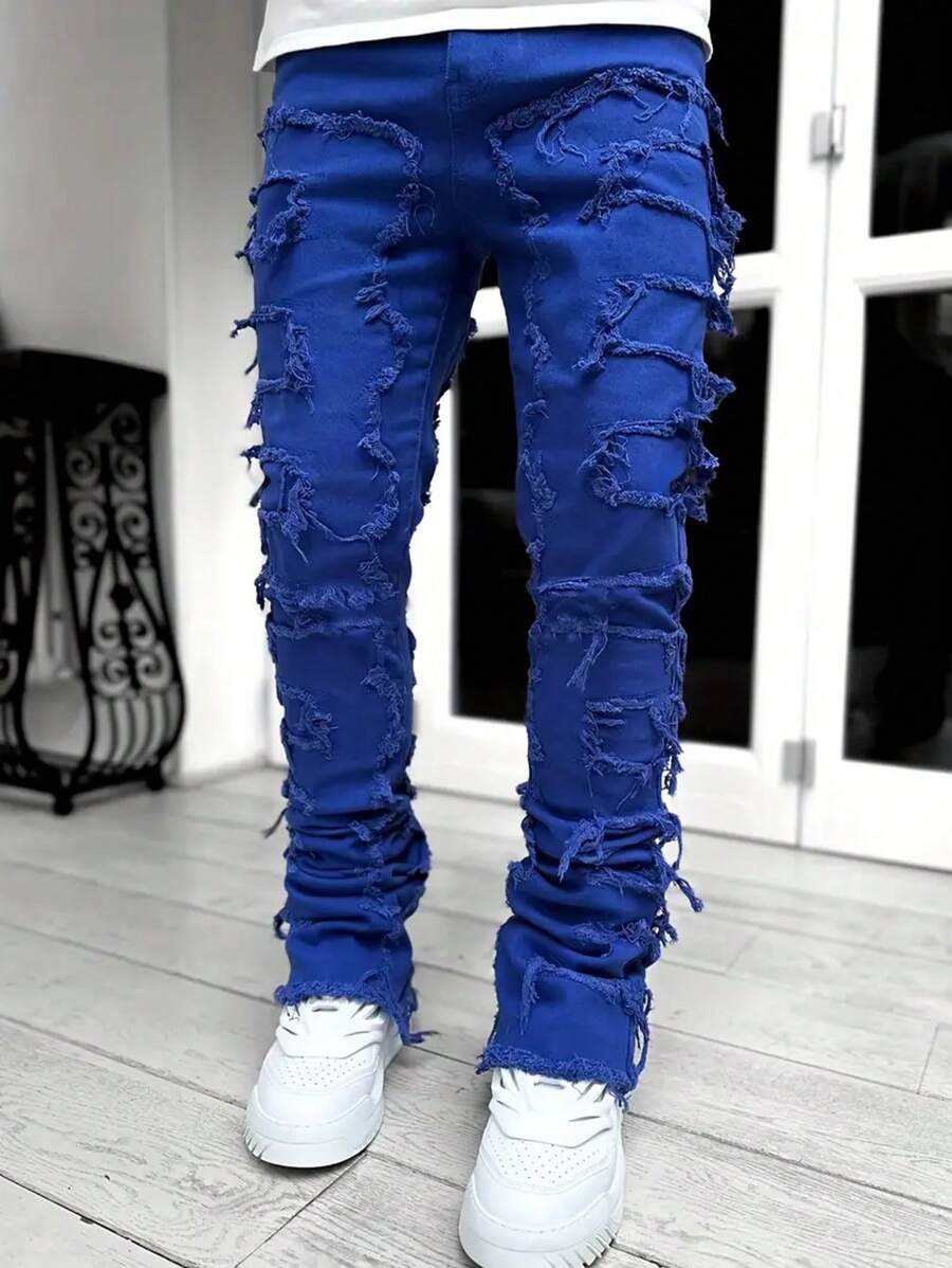Ripped Frayed Jeans - Image 12