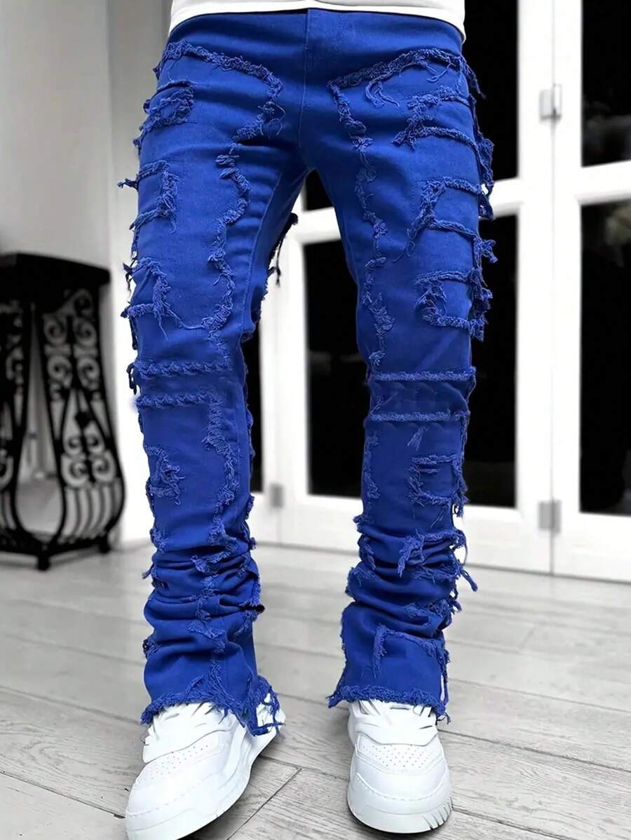 Ripped Frayed Jeans - Image 13