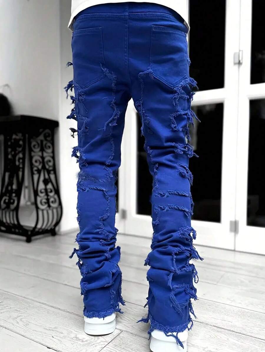 Ripped Frayed Jeans - Image 14