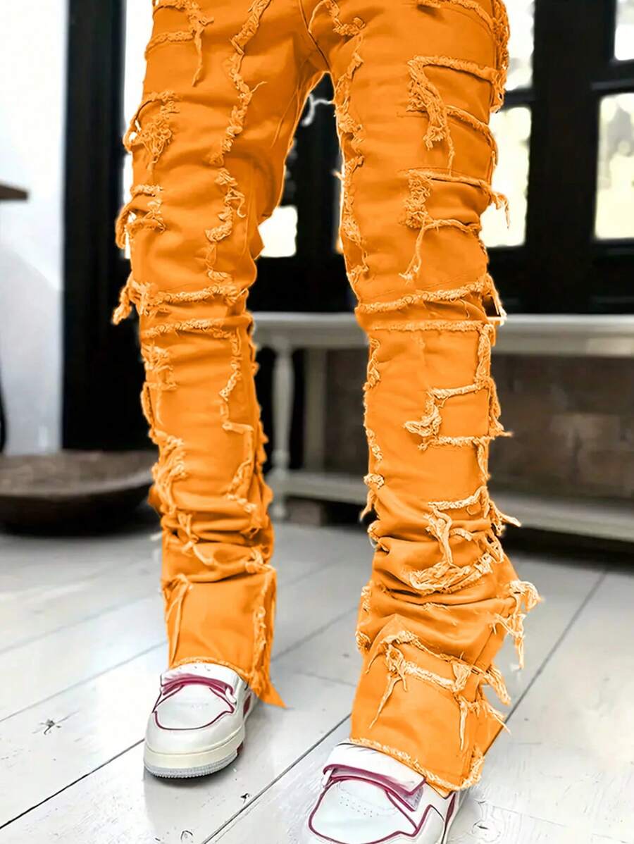 Ripped Frayed Jeans - Image 21