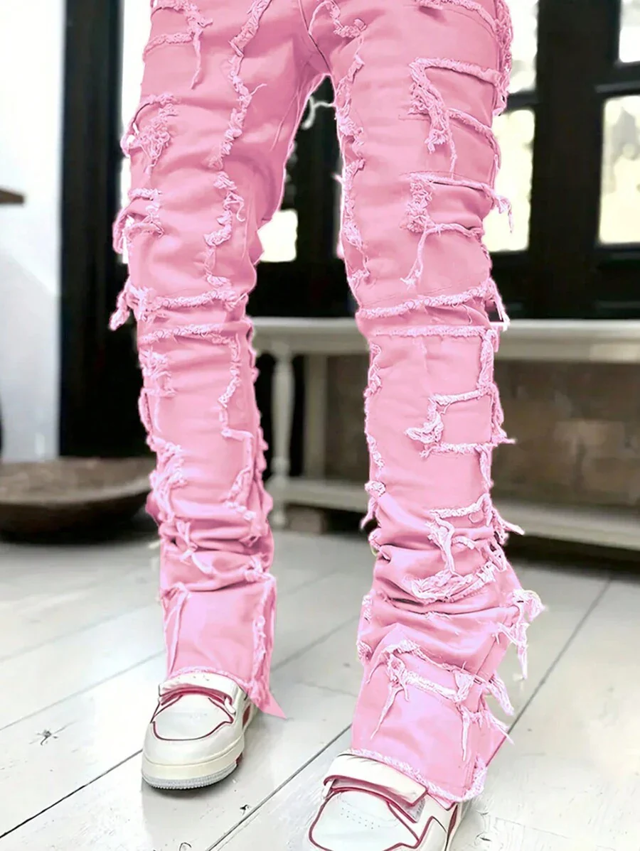 Ripped Frayed Jeans - Image 25