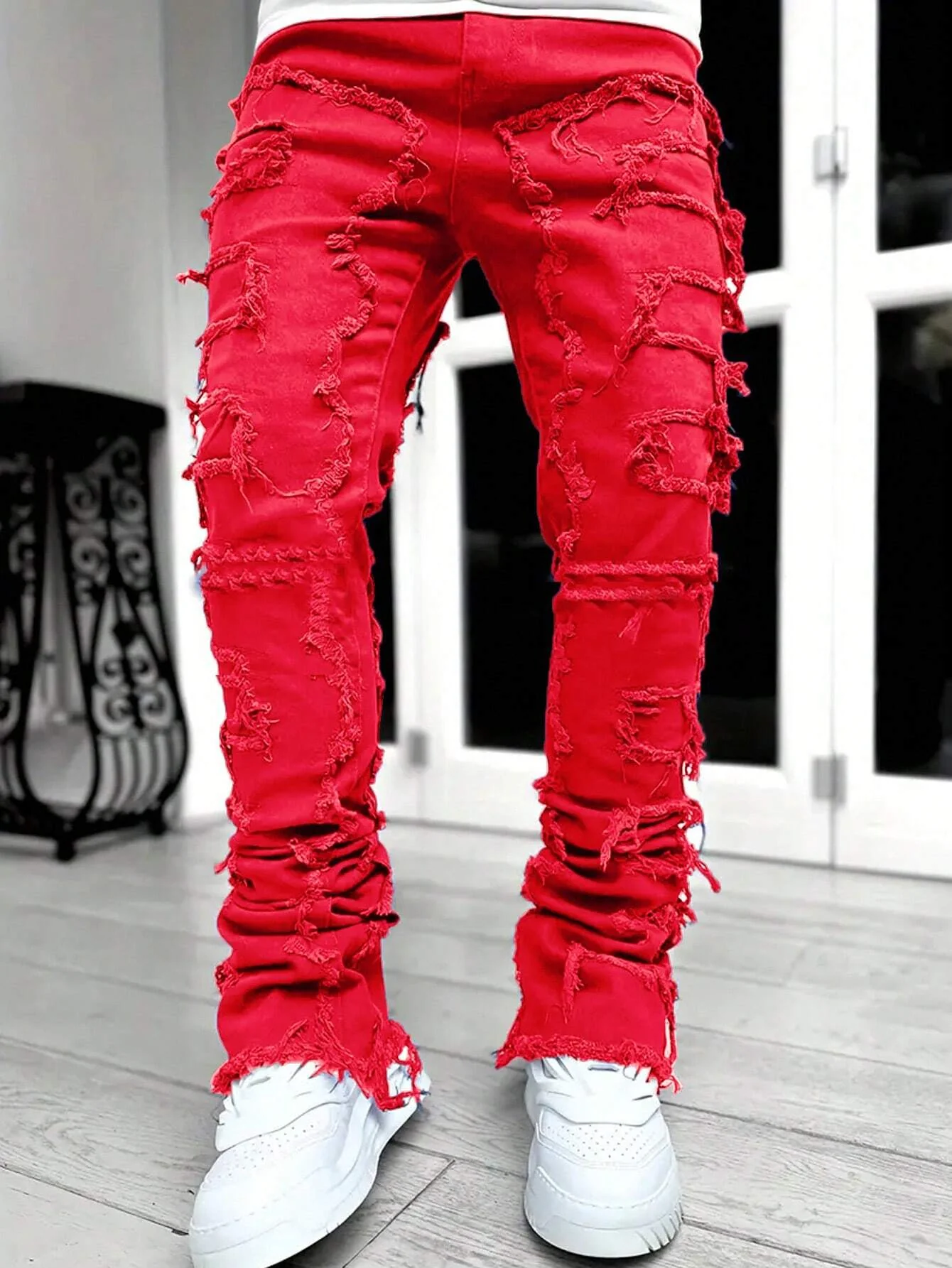 Ripped Frayed Jeans - Image 30