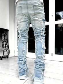 Ripped Frayed Jeans - Image 37