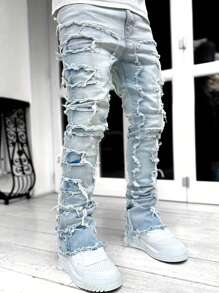 Ripped Frayed Jeans - Image 41
