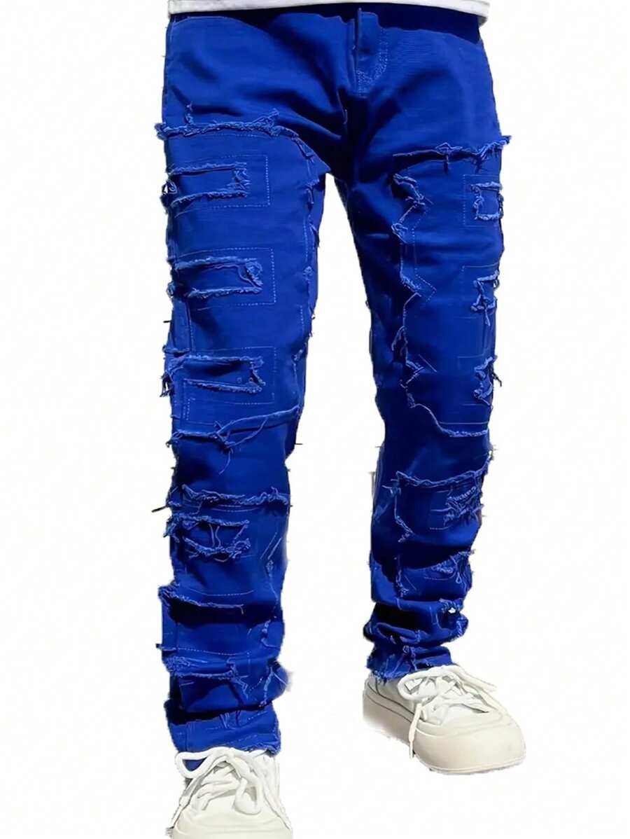 Ripped Frayed Jeans - Image 7