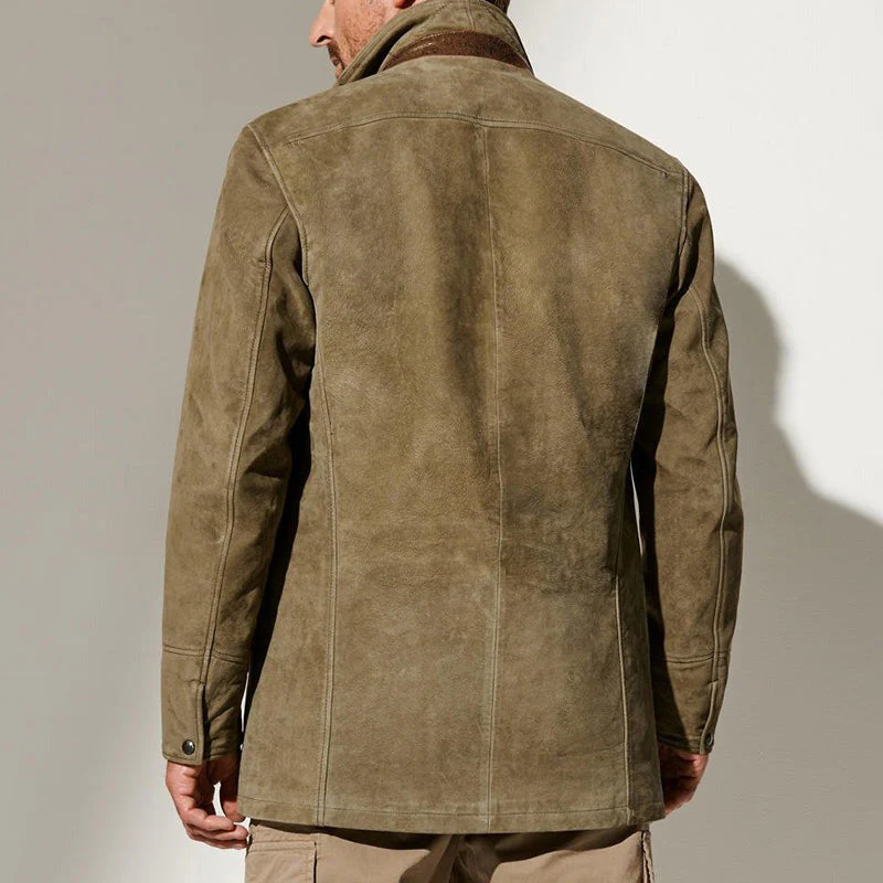 Autumn Vintage Buckskin Jacket - Image 8