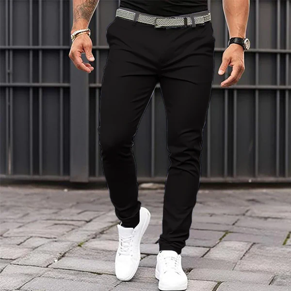 Business Casual Solid Color Suit Pants - Image 4